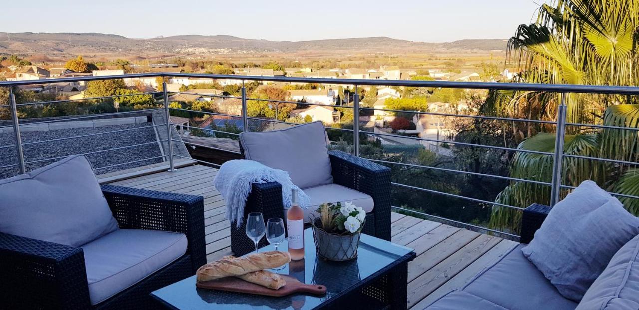 Beautiful Villa With A Stunning View Roujan 外观 照片