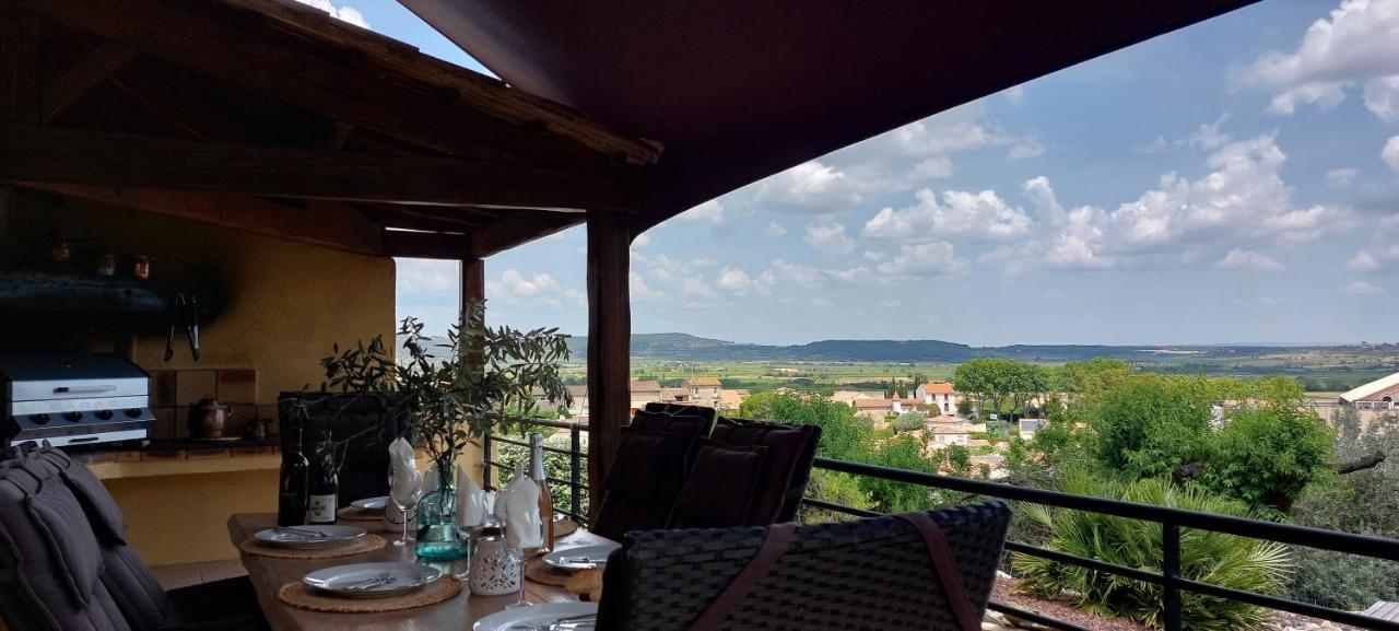 Beautiful Villa With A Stunning View Roujan 外观 照片