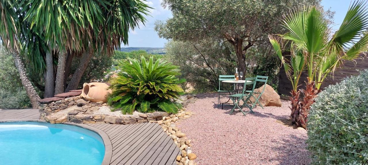 Beautiful Villa With A Stunning View Roujan 外观 照片